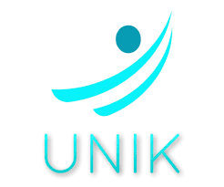 Logo UNIK écrit en bleu